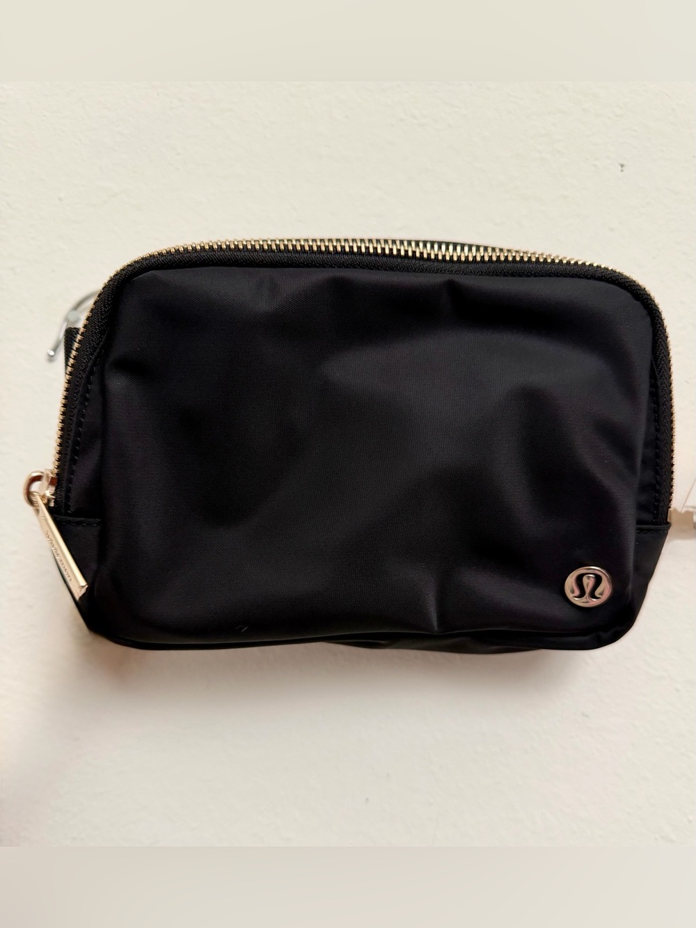 lululemon athletica Black Nylon Bag  with Metal Logo